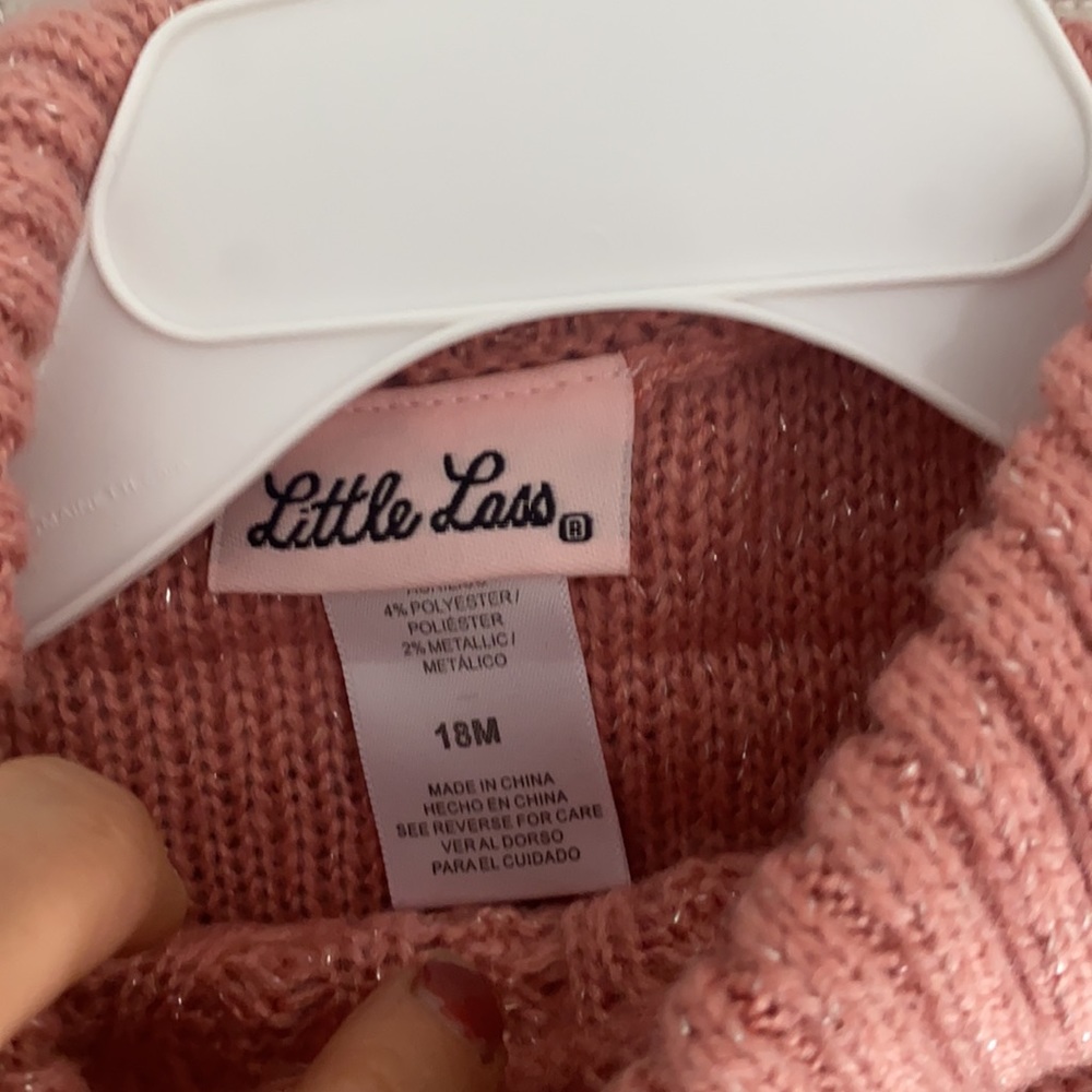 Little Lass 18m Sweater/Leggings Set NWT - Picture 4 of 4